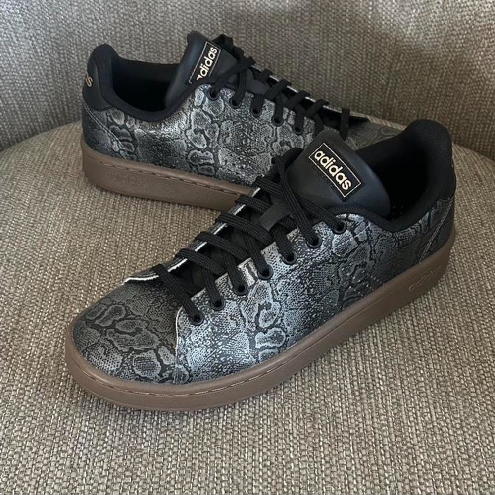 Adidas Women’s Advantage “Snakeskin” Sneakers